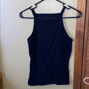 Basic black halter top